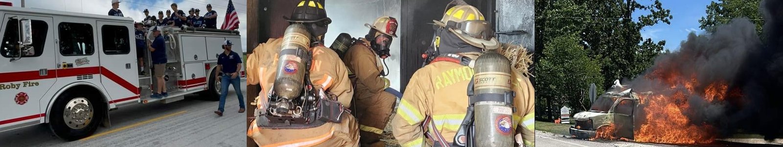 Firefighting in action